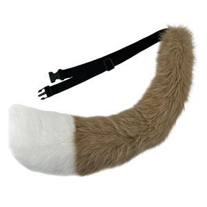 25" Faux Fur Animal Tail For Adults - Fluffy Fox Cat Wolf Dog Tail Costume😻